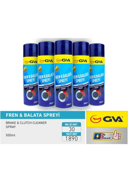 Fren Balata Spreyi 500 Ml. Koli 30 Ad