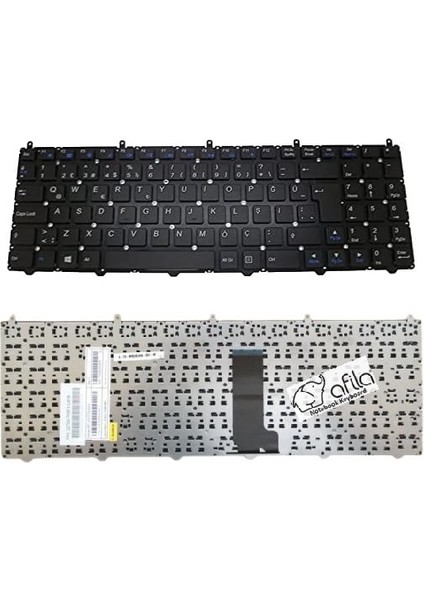Clevo W650SF W650SH W650SJ W650SR W650SZ Klavye - Siyah Tr