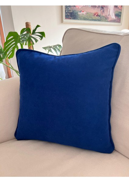 Tuğçe Demir Home Desıgn Koyu Gri Fitil Kenar Dekoratif Kırlent İç Dolgulu 43X43
