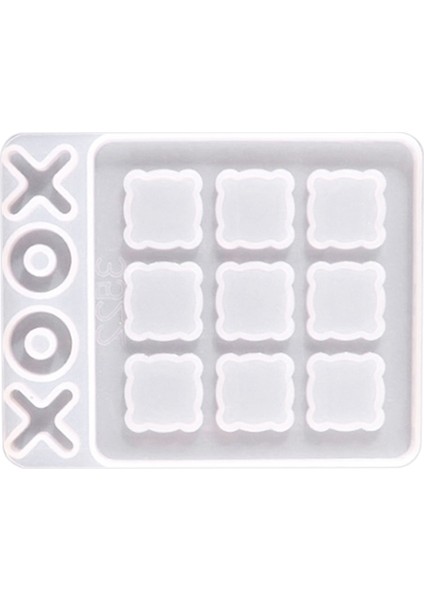 Tic Tac Toe Oyunu Reçine Kalıpları Silikon Xo Satranç Tahtası Epoksi Reçine Kalıp Dıy Zanaat Çocuklar ve Yetişkinler Için (Yurt Dışından)