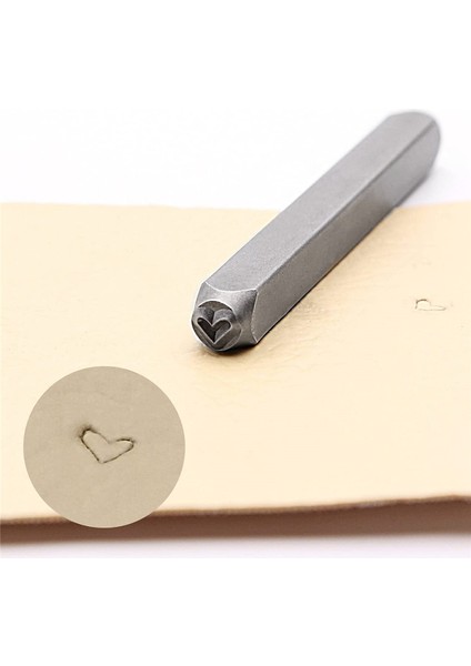12 Parça Kalp Şeklinde (Aşk) Metal Damga Seti, Metal Delme Için 3mm (1/8 Inç) Metal Zımba Damga Seti (Yurt Dışından) indirimleri