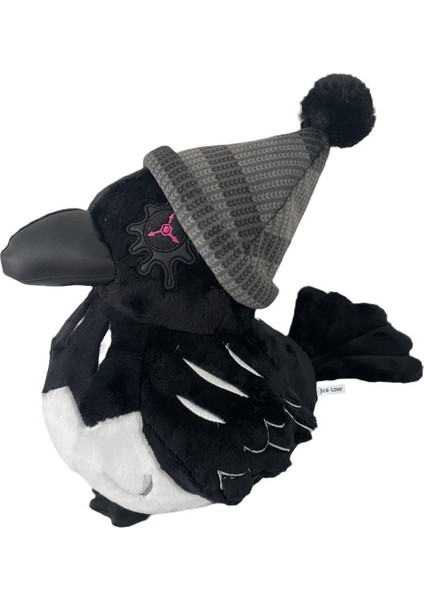 JeaLove Jea·love 25CM Kapüşonlu Kara Karga Peluş Bebek (Yurt Dışından)