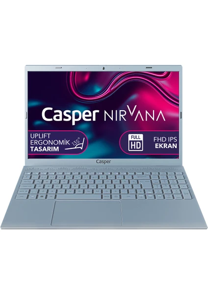 Nirvana C500.1155-8V00X-G-F Intel Core i5 1155G7 8GB 500GB SSD Freedos 15.6" Taşınabilir Bilgisayar