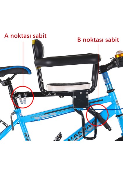 Çocuk Güvenliği Pedallı Bisiklet Tam Ön Koltuk (Yurt Dışından)