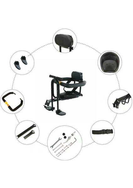 Çocuk Güvenlik Pedalı Bisiklet Ön Koltuk Selesi (Yurt Dışından)