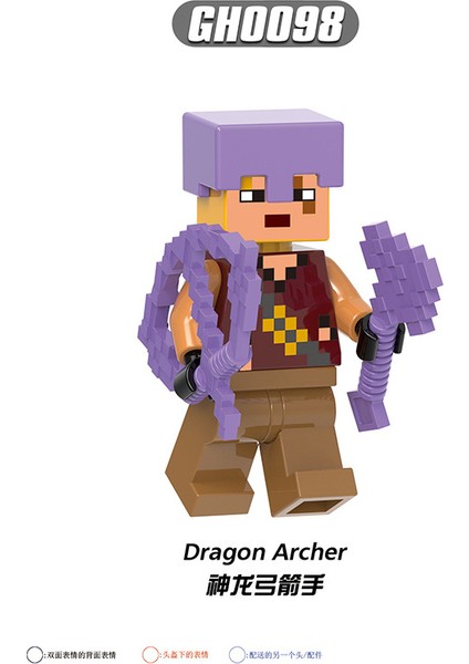 JeaLove Jea Love Minecraft 8 Parçalı Aksiyon Figürü Seti (Yurt Dışından)