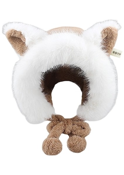 Kadın Kış Karikatür Peluş Tilki Kulaklı Şapka (Yurt Dışından)