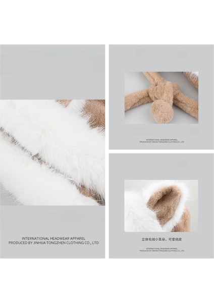 Kadın Kış Karikatür Peluş Tilki Kulaklı Şapka (Yurt Dışından) modelleri