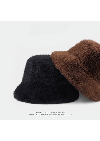 Kadın Sonbahar ve Kış Düz Renk Peluş Şapka (Yurt Dışından) fiyatları