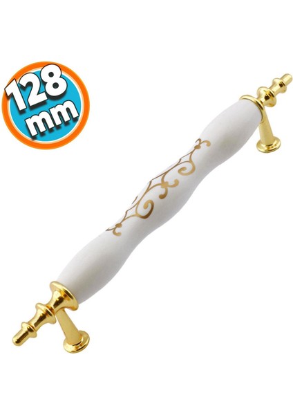 Gold Polimer Kırılmaz Çekmece Dolap Kulpu 128MM 12 Adet