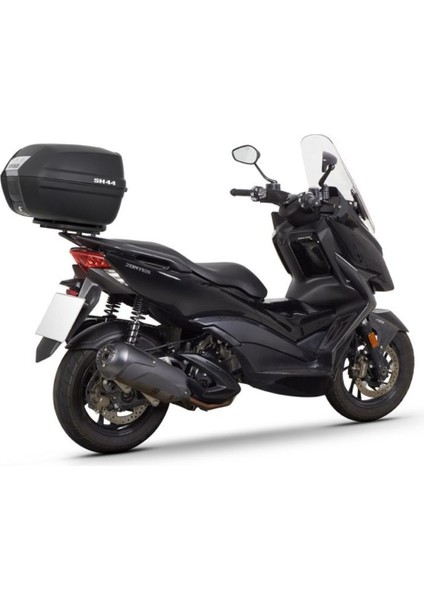 Motosiklet Arka Çanta Sh-44 Litre Karbon Desen Scooter Motor Tur Çantası Siyah 44 Lt