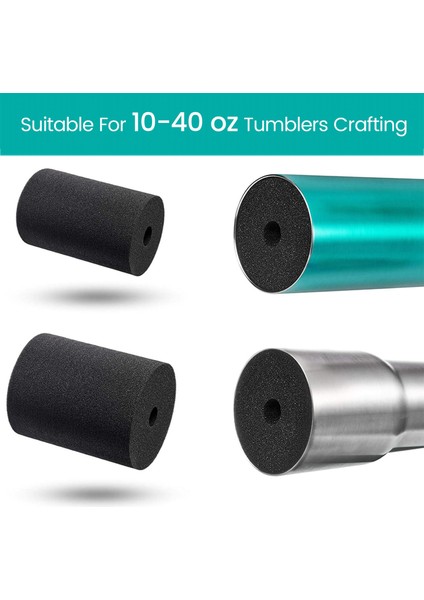 Adet Bardak Turner Köpük Esnek Tumbler Köpük Ekler 10-40 Oz Tumbler Crafting Tumbler Köpük 1/2 Inç Pvc Boru Için (Yurt Dışından)