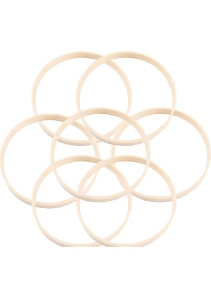 10 Adet Ahşap Bambu Dreamcatcher Yüzükler Çemberler Yuvarlak Çemberler Makrome Yüzükler Dream Catcher Dıy Craft Için 27 cm (Yurt Dışından)