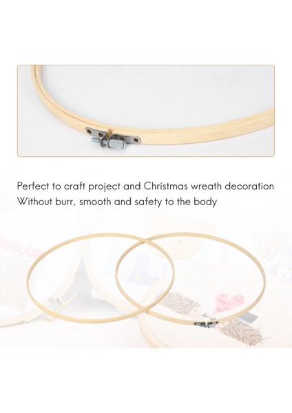 3 Parça 14 Inç Nakış Çemberler Ahşap Yuvarlak Ayarlanabilir Bambu Daire Çapraz Dikiş Çember Yüzük Sanat Zanaat Kullanışlı Dikiş (Yurt Dışından) indirimleri