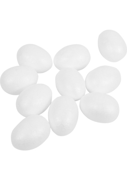 10 Yumurta 6 cm Beyaz Paskalya Yumurtası Boyamak Veya Yapıştırmak Için Dekoratif Yumurta (Yurt Dışından) fiyatları