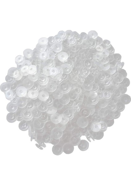 500 Adet Şeffaf Düğmeler, 0,47 Inç (12MM) High-End Charm Düğmeler, Çocuk Ayakkabıları Dekorasyonu Için Uygun (Yurt Dışından)