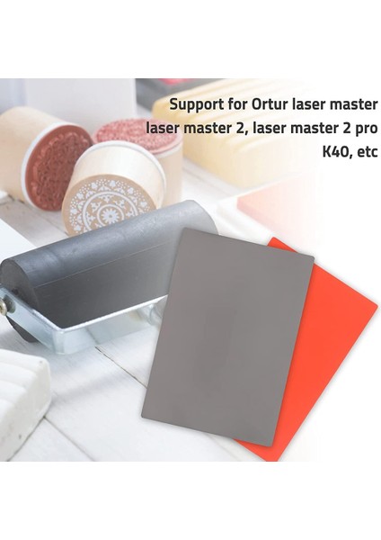 A4 Boyutu 2,3 mm (Koyu Gri) Lazer Gravür Makinesi Için Lastik Damga Sayfası (Yurt Dışından)