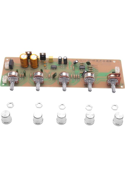 2.0 Hıfı AN4558 Ses Preamplifikatörü Bas Orta Kademe Tiz Dengesi Ayarlanabilir Ses Preamp Ton Kontrolü ile Bitmiş Kurulu (Yurt Dışından)