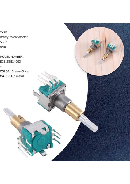 Adet EC11EBB24C03 Anahtarlı Çift Eksenli Kodlayıcı 30 Konumlandırma Numarası 15 Darbe Noktası Kolu 25MM (Yurt Dışından)