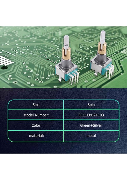 Adet EC11EBB24C03 Anahtarlı Çift Eksenli Kodlayıcı 30 Konumlandırma Numarası 15 Darbe Noktası Kolu 25MM (Yurt Dışından)