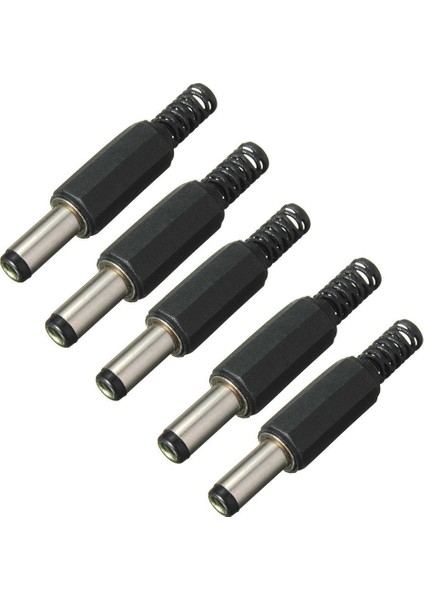 5 Adet 5.5mm x 2.5mm Erkek Jak Dc Priz Soket Jak Adaptörü Adaptör Konnektörü (Yurt Dışından)