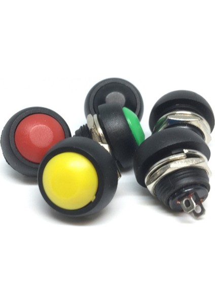 10 Adet 2pin Mini Anahtarı 12MM 1A Su Geçirmez Anahtar PBS-33B 12V Anlık Basmalı Düğme Anahtarı Sıfırlama Olmayan Kilitleme PBS-33B (Yurt Dışından)