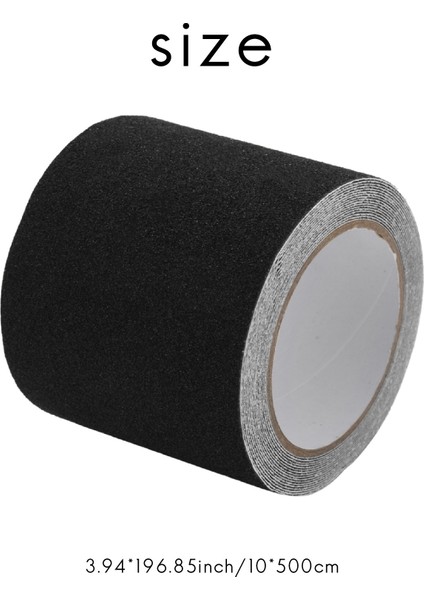 Kaymaz Merdiven Bandı - Iç ve Dış Mekan Su Geçirmez Güvenlik Basamakları, 80 Grit, Siyah, 5m (Yurt Dışından) fırsatları