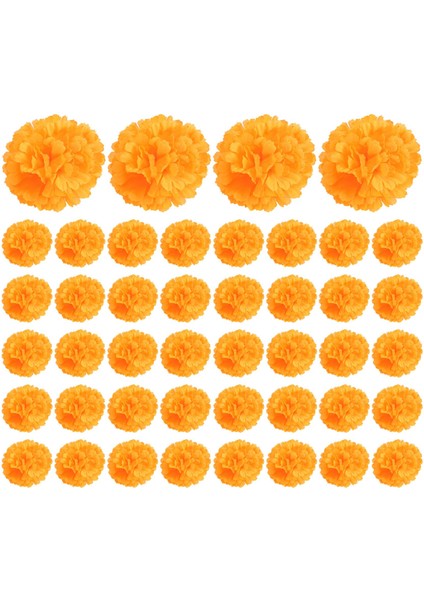 3.9 Inç Kadife Çiçeği Yapay Ölü Çiçek Günü 50 Adet Sahte Kadife Çiçeği Kafa Kadife Çiçeği Çelenk Yapımı (Yurt Dışından)