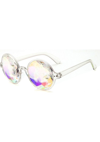 Kaleydoskop Gözlükleri Rave Festival Partisi Güneş Gözlüğü Kırıntılı Lens-Şeffaf (Yurt Dışından) fiyatları