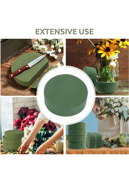 Adet Yuvarlak Çiçek Köpük Blokları, Yapay Çiçekler Için 4.72 Inç Kuru Çiçek Köpük, El Sanatları Projesi, Düğün Parti Dekorasyonu (Yurt Dışından) modelleri