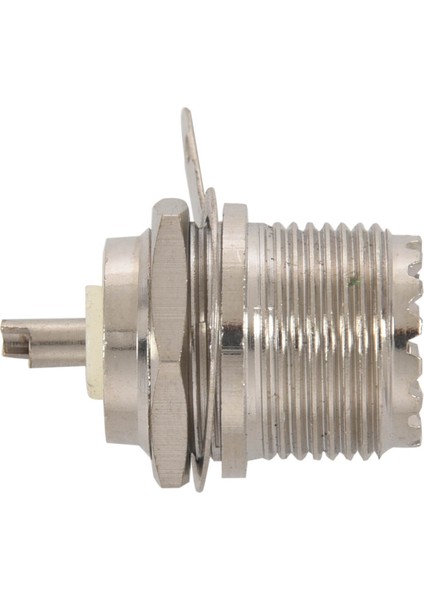 Uhf Dişi SO239 Jack Bölme Lehim Panel Montajlı Rf Düz Konnektör, Gümüş (Yurt Dışından)