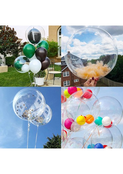 40 Adet Bobo Balonlar Şeffaf Kabarcık Bobo Balon Parti Bobo Balonlar Noel Düğün Için Temiz Bobo Balonlar (Yurt Dışından)