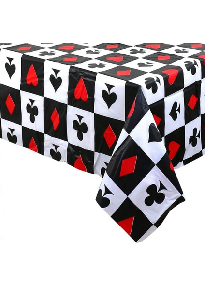 3 Parça Masa Örtüsü Tek Kullanımlık Masa Örtüsü Poker Casino Partisi Futbol Beyzbol Rugby 54 Inç x 108 Inç (Yurt Dışından) fırsatları