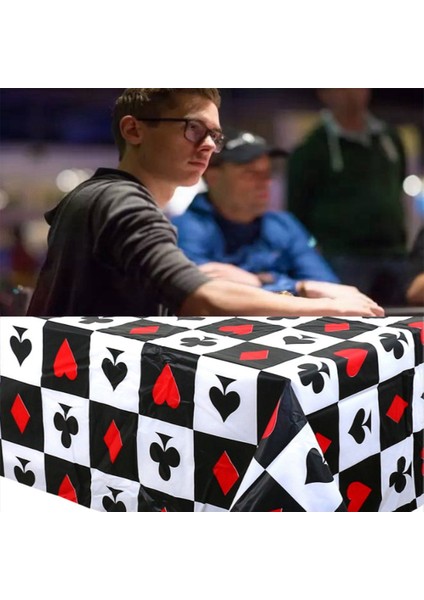 3 Parça Masa Örtüsü Tek Kullanımlık Masa Örtüsü Poker Casino Partisi Futbol Beyzbol Rugby 54 Inç x 108 Inç (Yurt Dışından) indirimleri
