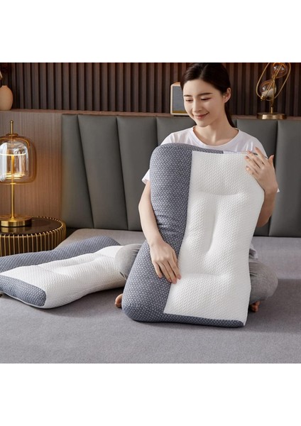 Süper Ergonomik Yastık, Yeni Ortopedik Düzeltme Onarım Çekiş Kontur Yastık Uyku Yastığı 48 x 74CM (Yurt Dışından) modelleri