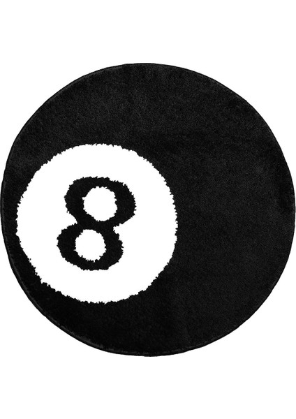 Top Halı - 32 Inç Beyaz ve Siyah Halı - Yatak Odası ve Oturma Odası Için Harika Halılar ve Estetik Halılar (Yurt Dışından)