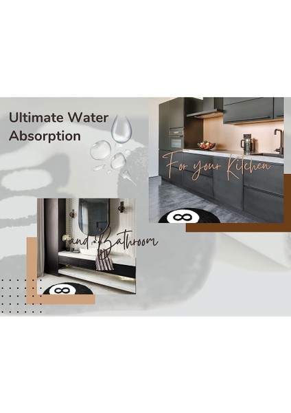 Top Halı - 32 Inç Beyaz ve Siyah Halı - Yatak Odası ve Oturma Odası Için Harika Halılar ve Estetik Halılar (Yurt Dışından) indirimleri