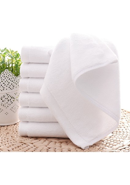 7pcs Havlu Pamuk Beyaz Üstün Otel Kalitesi Yumuşak Yüz El Havlusu 30X30CM (Yurt Dışından) indirimleri