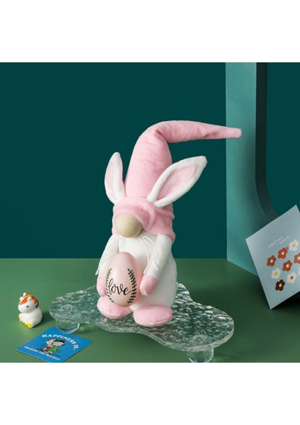 Paskalya Tavşanı Kulak Yüzü Olmayan Gnome Cüce Bebek Mutlu Paskalya Dekorasyonu Ev Için Paskalya Yumurtası Tavşan Çocuklar Hediyeler, Mavi (Yurt Dışından) modelleri