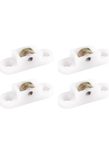 4 Adet Kapı Pencere Dolabı Tek Sürgülü Metal Makaralı Tekerlek 8mm Dmr. (Yurt Dışından)