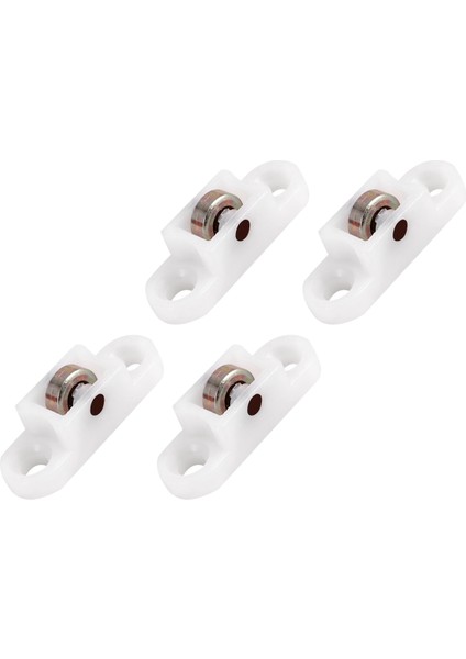 4 Adet Kapı Pencere Dolabı Tek Sürgülü Metal Makaralı Tekerlek 8mm Dmr. (Yurt Dışından)