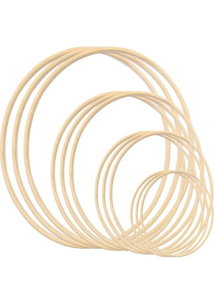 Bambu Çiçek Çember Çelenk Makrome Zanaat Dream Catcher Çemberler Yüzükler Dıy Düğün Çelenk Dekor, Makrome Dream Catcher (Yurt Dışından)