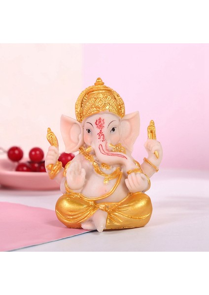Haidianzi Altın Lord Ganesha Buda Heykeli Fil Tanrı Heykelleri Ganesh Figürleri (Yurt Dışından)