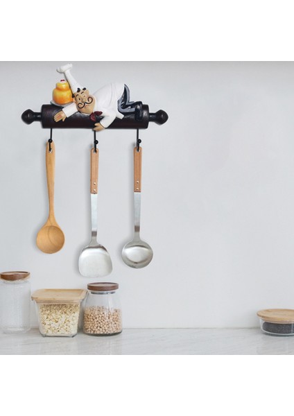 Duvar Asılı Dekorasyon Sevimli Dekorasyon Şef Bebek Duvar Asılı Raf Kanca Askı Aile Mutfak Restoran Için Uygun (Yurt Dışından) fiyatları