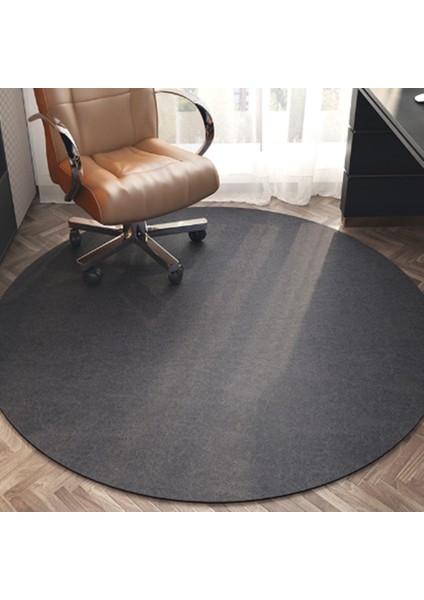 Iskandinav Retro Yuvarlak Merkezi Halı Oturma Odası Için Bilgisayar Sandalyesi Mat Kaymaz Salon Zemin Halısı Kaymaz Odası Mat Siyah (Yurt Dışından) modelleri