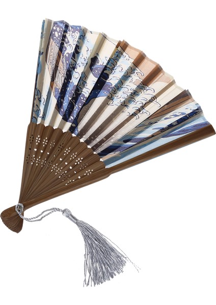 Geleneksel Japon Ukiyo-E Sanatsal Baskılarıyla Japon El Tipi Katlanır Yelpaze (Yurt Dışından) fiyatları