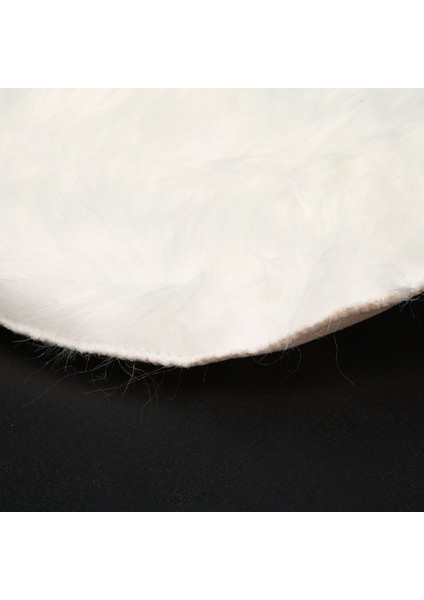 Suni Koyun Derisi Yün Halı 30 x 30 cm Kabarık Yumuşak Uzun Tüylü Dekoratif Halı Yastık Sandalye Koltuk Minderi (Yuvarlak Beyaz) (Yurt Dışından) indirimleri