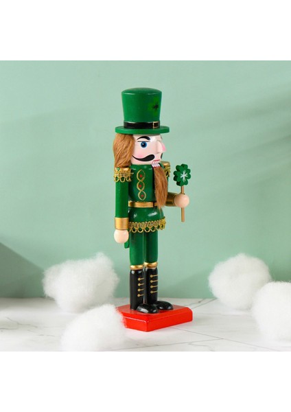 Fındıkkıran Dekorasyon Ahşap Heykelcik Fındıkkıran Yeşil Kral Roral Asker Figürleri Aziz Patrick Günü Fındıkkıran (Yurt Dışından) fırsatları