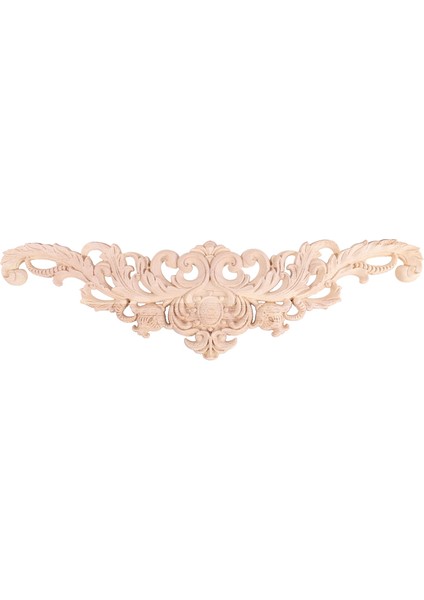 Oyma Doğal Ahşap Aplikler Mobilya Dolabı Boyasız Ahşap Pervaz Çıkartması Eski Ev Dekor Dekoratif 40X11X2 cm (Yurt Dışından) fırsatları