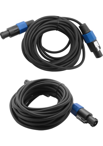 Paket 25 Ft Erkek Speakon - Speakon Kabloları, Profesyonel 12 Ölçer Awg Ses Kablosu Dj Hoparlör Kablosu Tel Büküm Kilitli (Yurt Dışından)